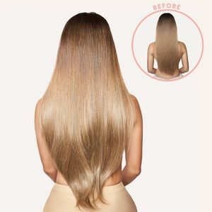 Never worn .. u clip hair extension